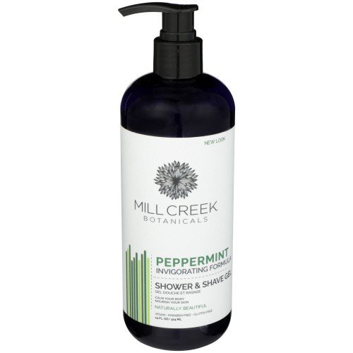 Mill Creek Shower & Shave Gel Peppermint 14 oz Liquid