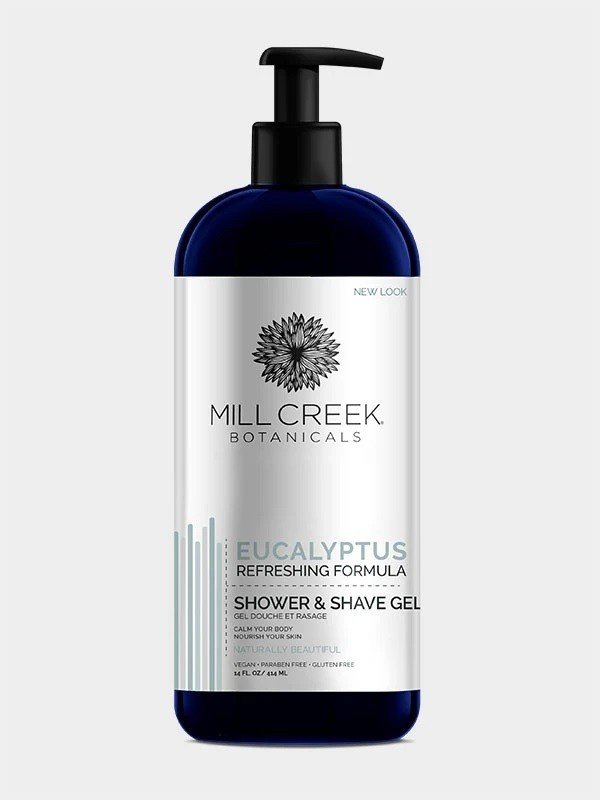 Mill Creek 2in1 Shower & Shave Gel Eucalyptus 14 oz Liquid