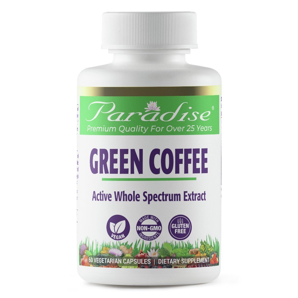 Paradise Herbs Greeen Coffee Bean 60 VegCap