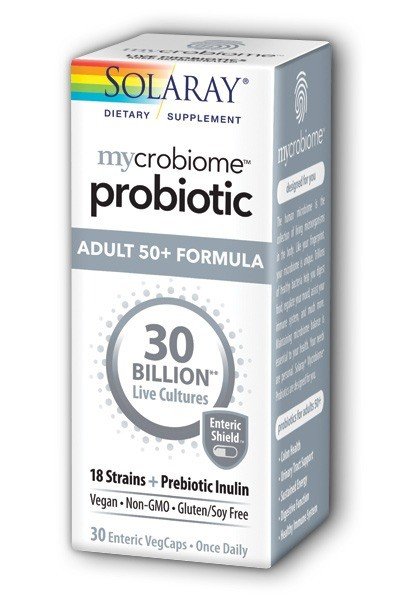 Solaray Mycrobiome Probiotic Adult 50+ 30 Billion 30 Capsule