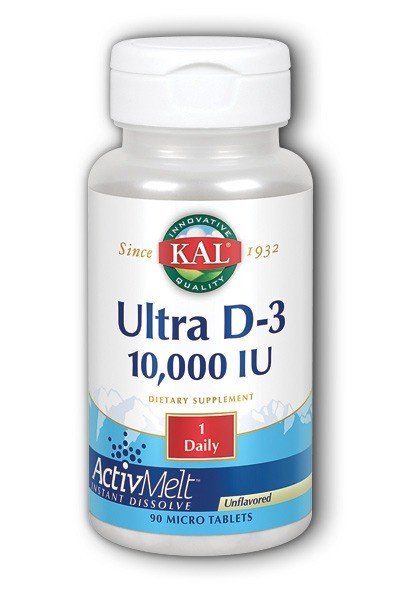 Kal Kal-D-3 10,000 IU ActiveMelt Unflavored 90 Micro Tablet