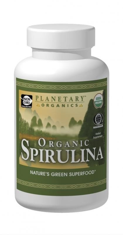 Planetary Herbals Spirulina, 100% Organic 100 Tablet