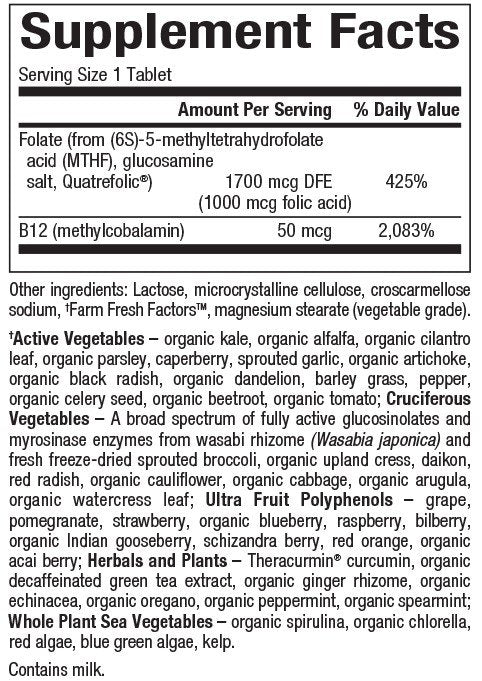 Natural Factors BioCoenzymated Methylfolate 1,000 mcg 60 Tablet