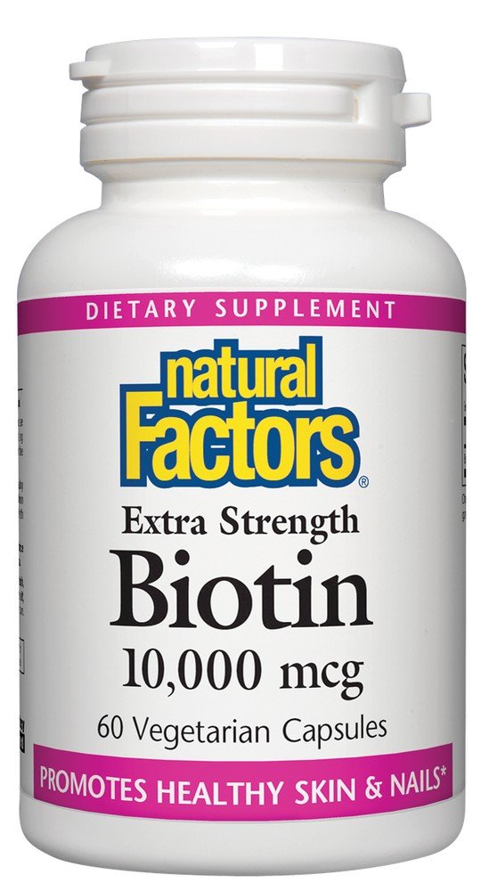 Natural Factors Biotin Extra Strength 10,000 mcg 60 VegCap