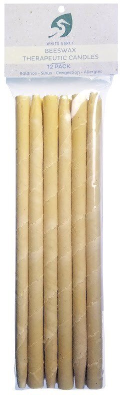 White Egret INC Herbal Beeswax 1/2 inch Candle 12 pack Candle