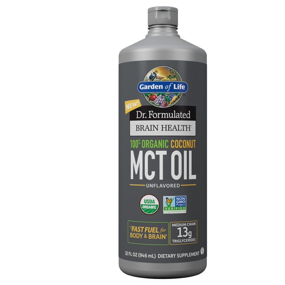Garden of Life Dr. Formulated Brain Health Organic Coconut MCT Oil 32 oz Liquid