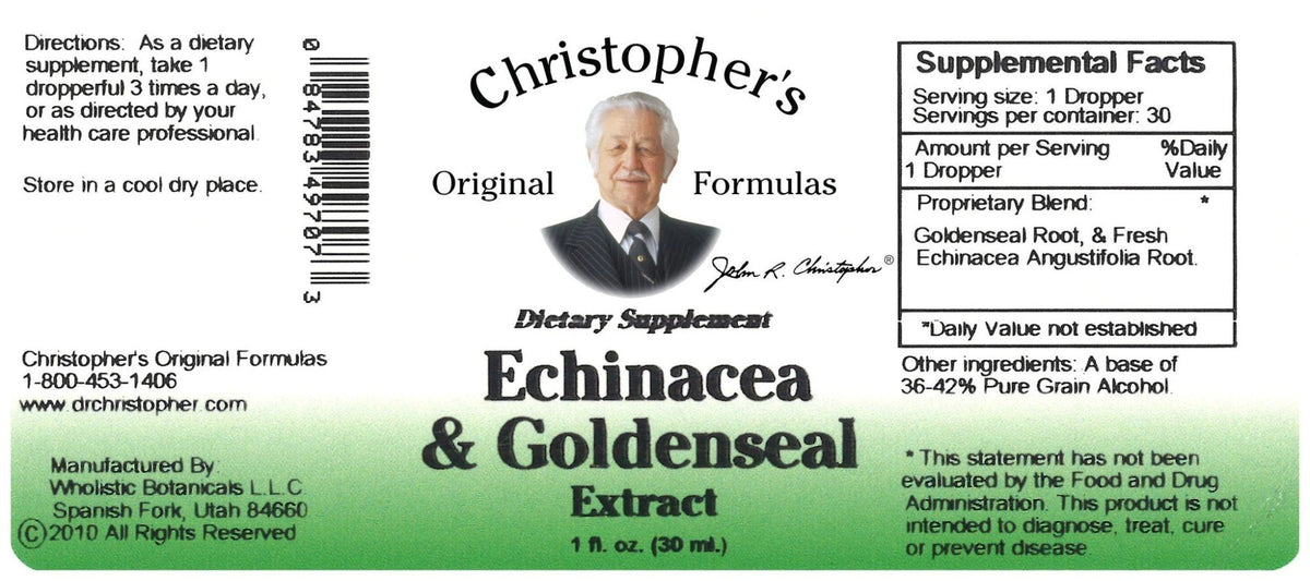 Christopher&#39;s Original Formulas Echinacea &amp; Goldenseal 1 oz Liquid