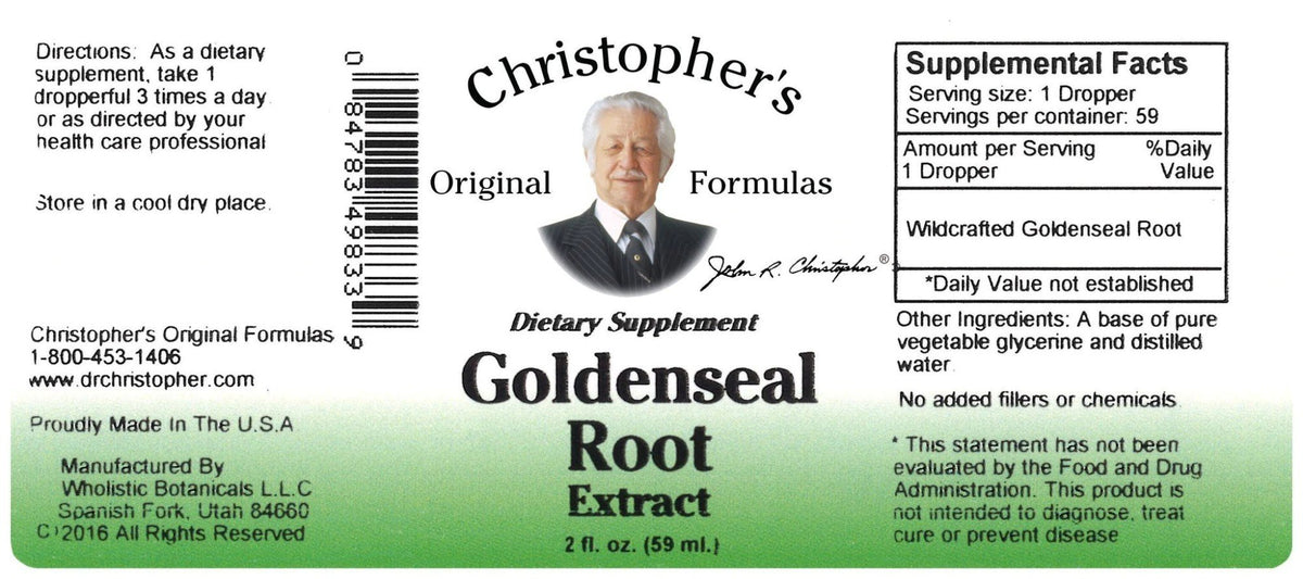 Christopher&#39;s Original Formulas Goldenseal Root 2 oz Liquid