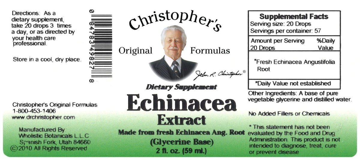 Christopher&#39;s Original Formulas Echinacea Angustifolia Root 2 oz Liquid