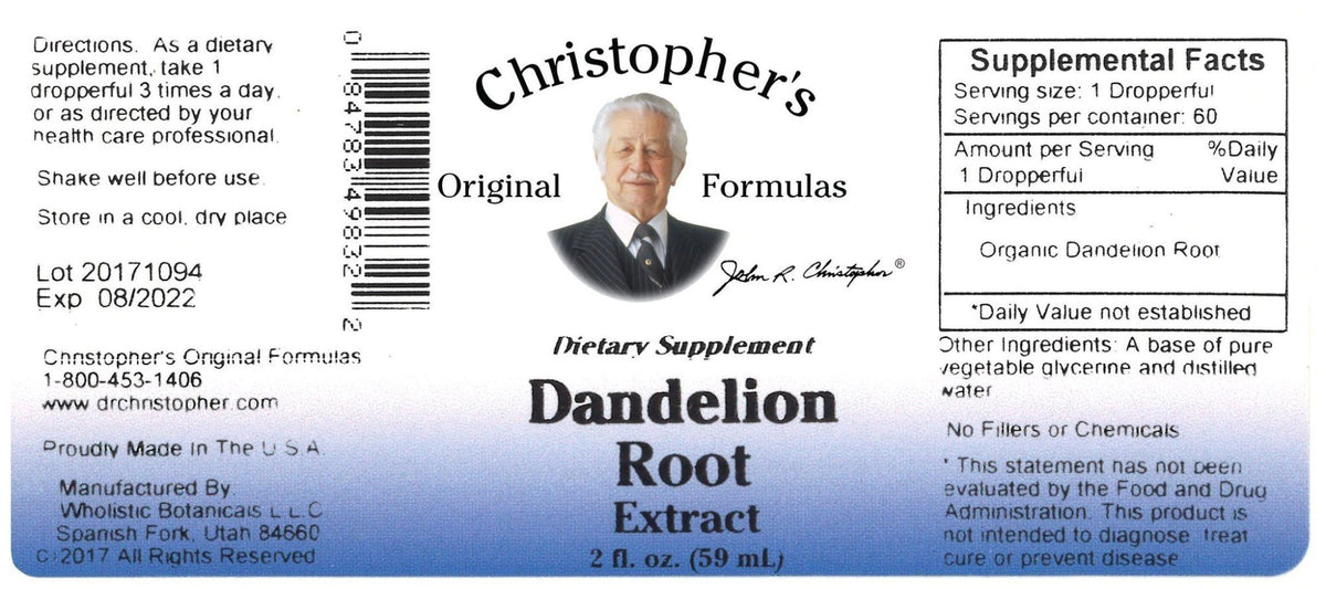 Christopher&#39;s Original Formulas Dandelion Root 2 oz Liquid