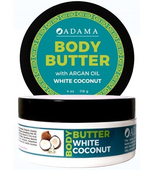 Zion Health Body Butter White Coconut 4 oz Cream