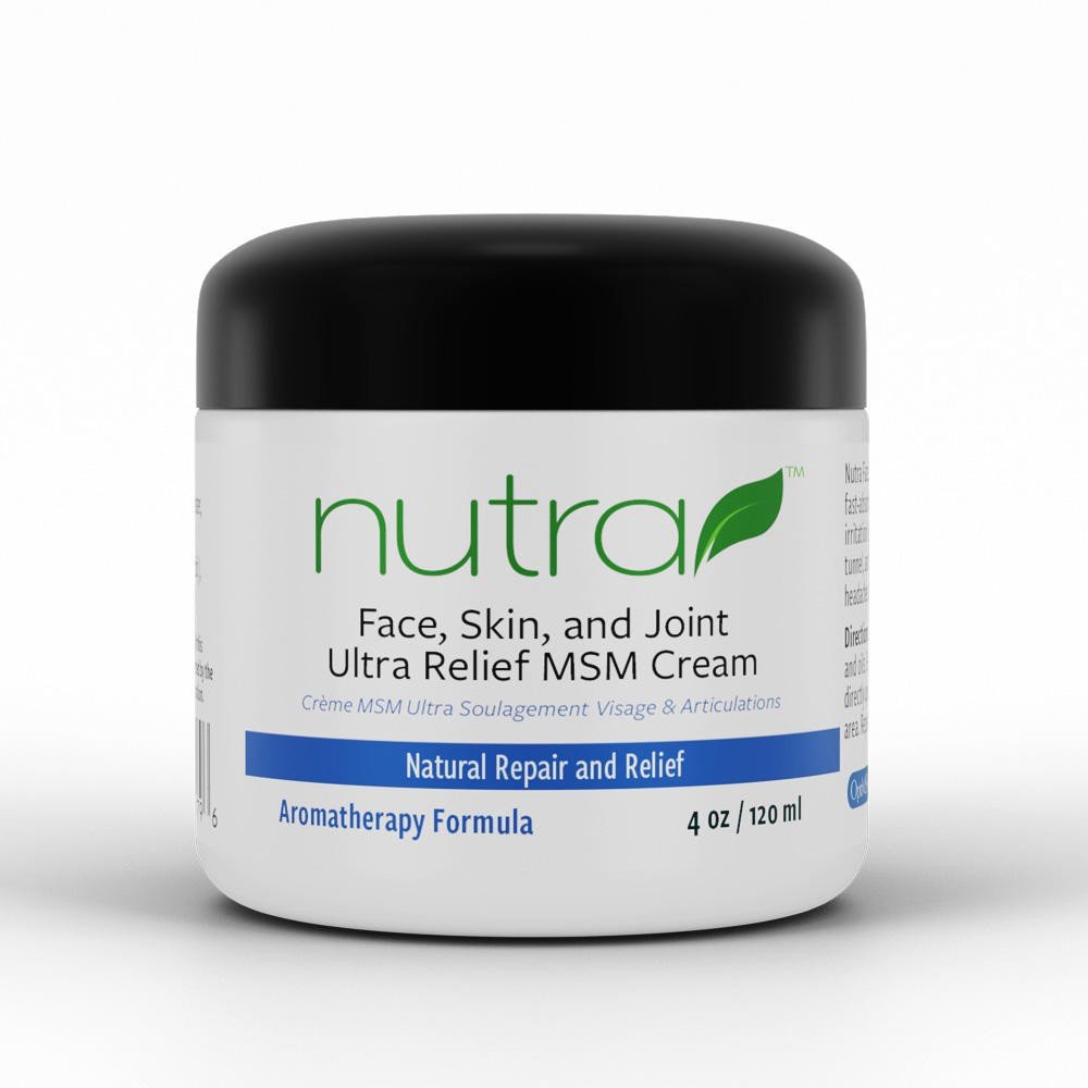 Nutra Health Face, Skin & Joint Ultra Relief Cream 4 oz (120ml) Jar