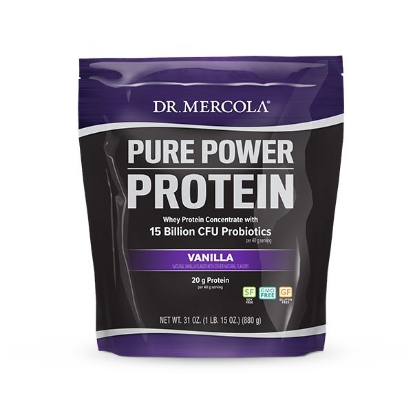 Dr. Mercola Pure Power Protein Vanilla 1.9 lb Powder