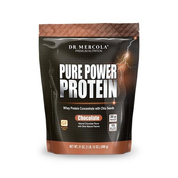 Dr. Mercola Pure Power Protein Chocolate 1.9 lb Powder