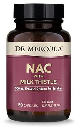 Dr. Mercola NAC with Milk Thistle 60 Liquid Softgel