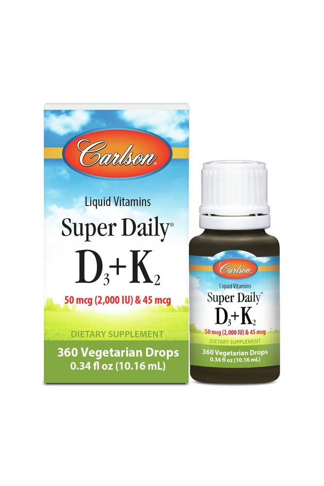 Carlson Laboratories Super Daily D3 + K2 10.16 mL Liquid