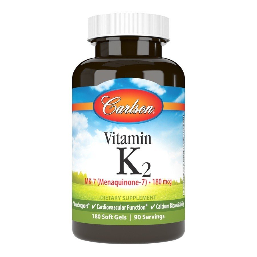 Carlson Laboratories Vitamin K2 as MK-7 180 mcg 180 Softgel