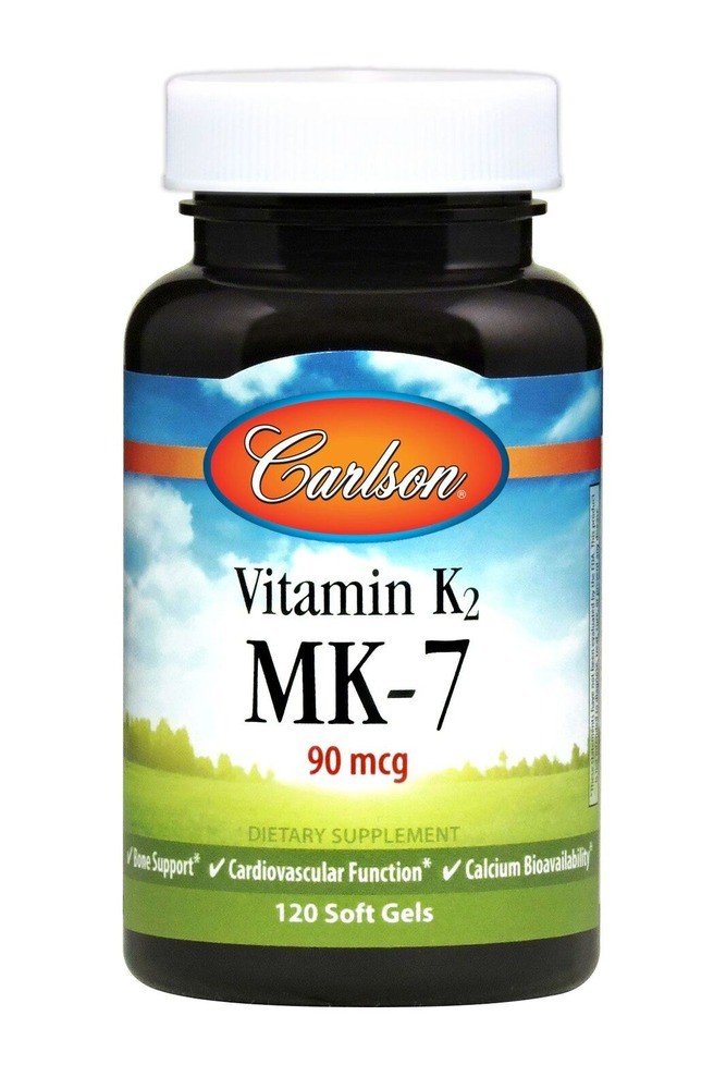 Carlson Laboratories Vitamin K2 as MK-7 90 mcg 120 Softgel