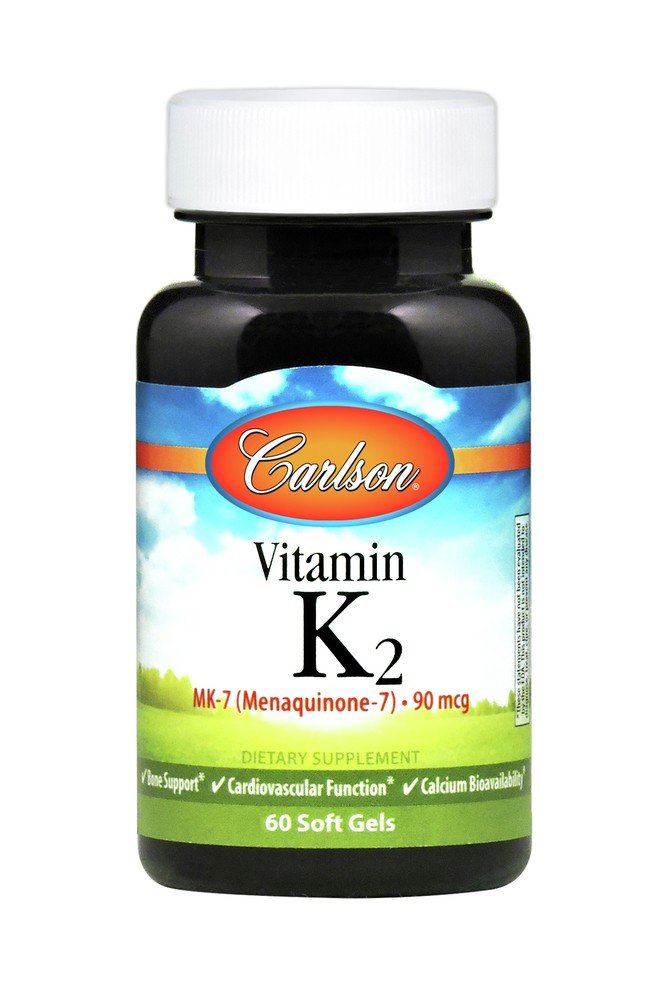 Carlson Laboratories Vitamin K2 as MK-7 90 mcg 60 Softgel