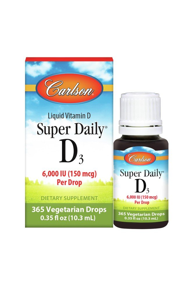 Carlson Laboratories Super Daily D3 6,000 IU 10.3 mL Liquid