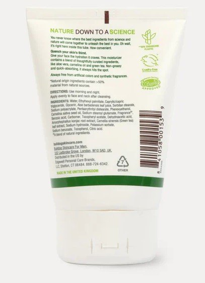 Bulldog Natural Skincare Original Moisturiser 3.3 oz Lotion