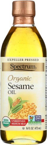 Spectrum Naturals Organic Sesame Oil Unrefined 16 oz Oil