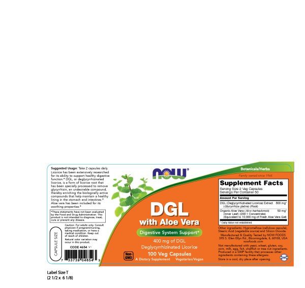 Now Foods DGL with Aloe Vera 100 VegCap