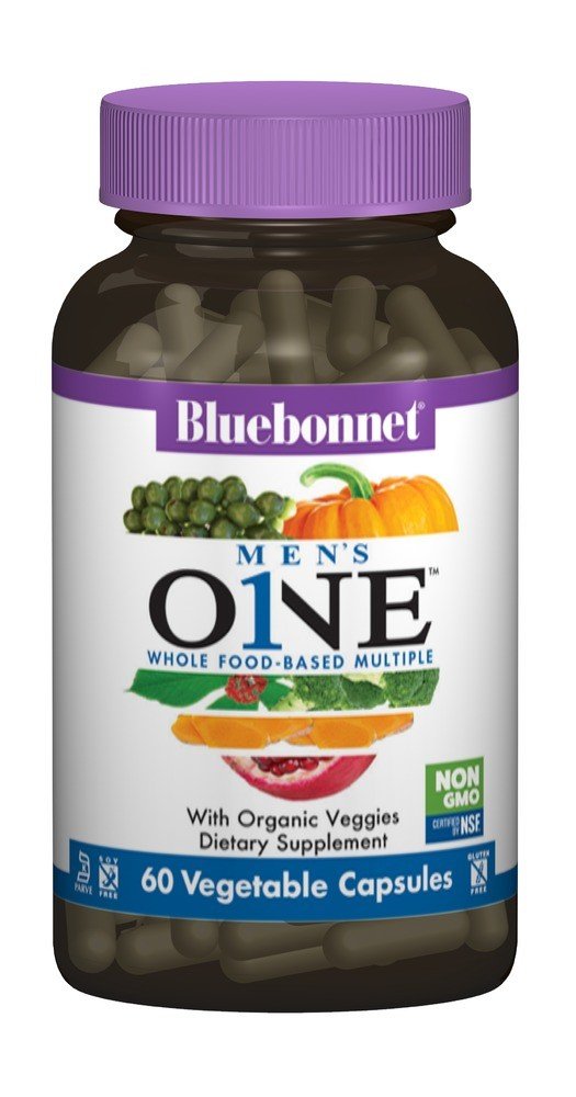 Bluebonnet Men's One Whole Food Based Multiple 60 VegCap