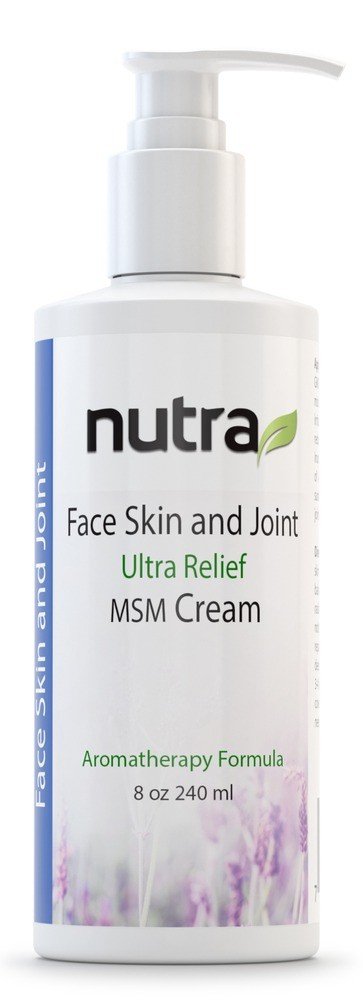 Nutra Health Face, Skin &amp; Joint Ultra Relief Cream with Pump 8 oz Cream