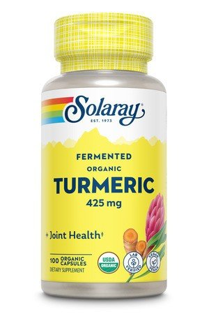 425 milligrams Fermented Turmeric Root | Solaray | Joint Health | Organic | Vegan | Dietary Supplement | 100 Capsules | VitaminLife