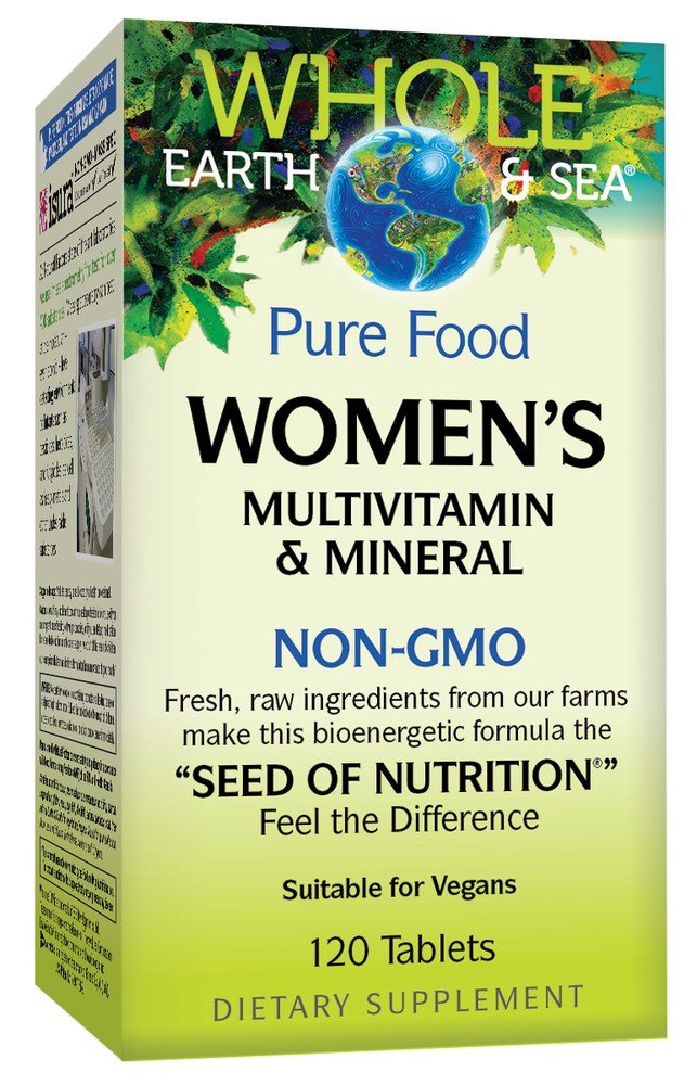 Natural Factors Whole Earth &amp; Sea Women&#39;s Multivitamin &amp; Mineral 120 Tablet