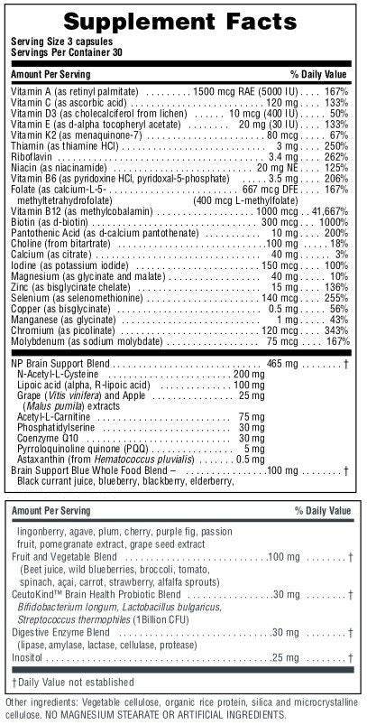 Nature&#39;s Plus Brainceurix Multi 90 VegCap