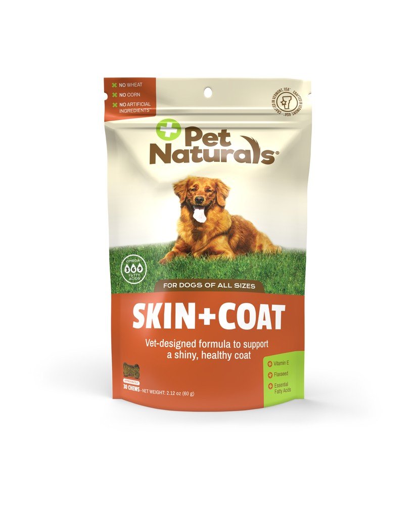 Pet Naturals Of Vermont Skin + Coat for Dogs 30 Chewable