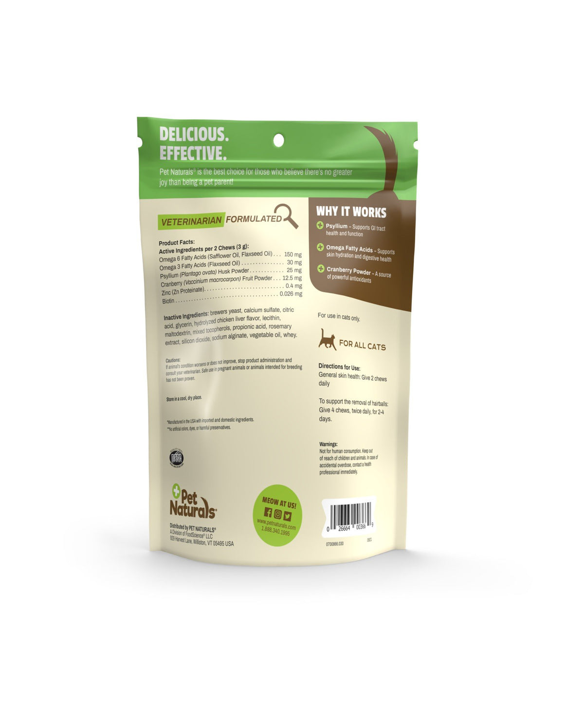 Pet Naturals Of Vermont Hairball for Cats 30 Chewable