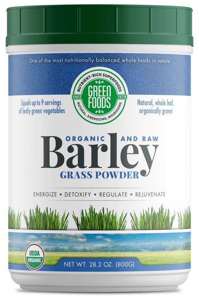 Green Foods Organic Barley Grass Whole Leaf 28.2 oz Powder