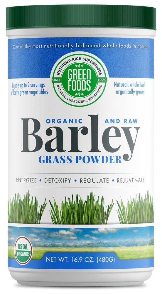 Green Foods Organic Barley Grass Whole Leaf 16 oz Powder