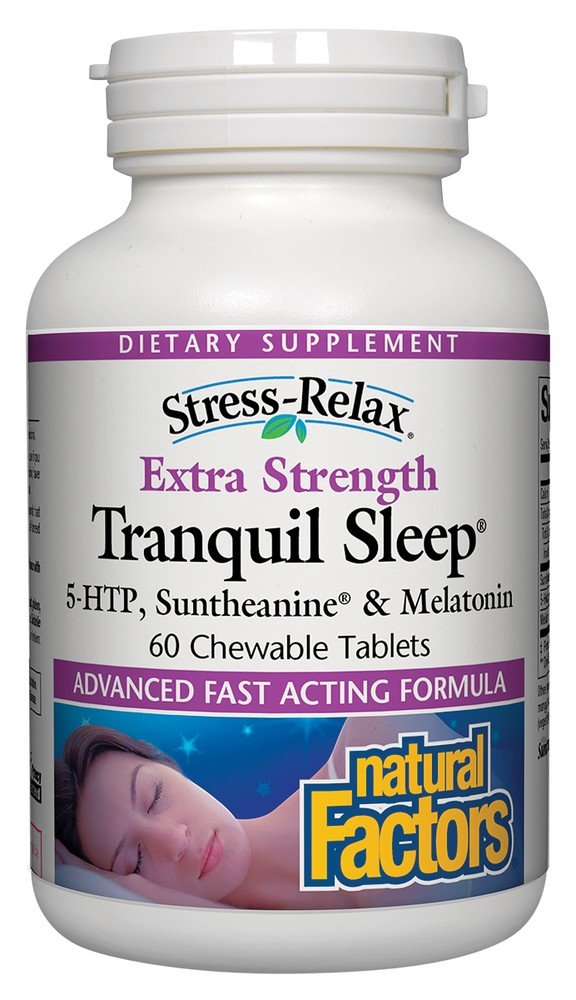 Natural Factors Stress-Relax Tranquil Sleep Extra Strength 60 Tablet