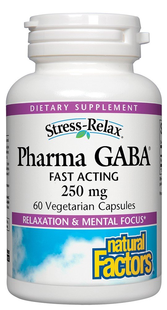 Natural Factors Stress-Relax Pharma GABA 250mg 60 VegCap