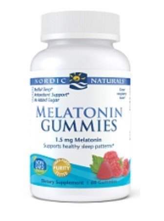 Nordic Naturals Melatonin Gummies Raspberry 60 Gummy