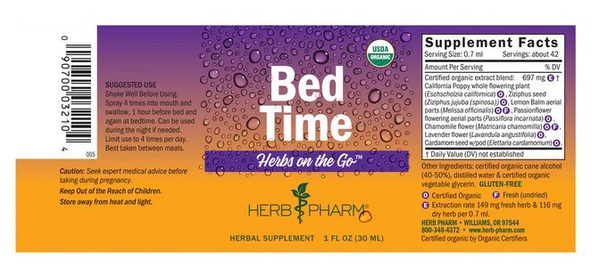 Herb Pharm Bed Time 1 oz Liquid