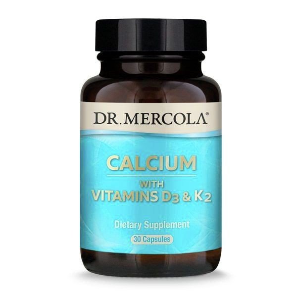 Dr. Mercola Calcium with Vitamin D3 & K2 30 Capsule