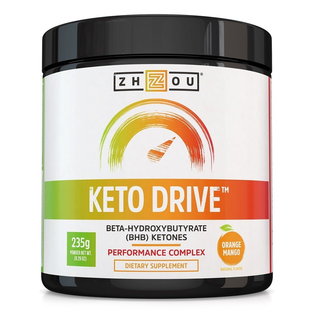 Zhou Nutrition Keto Drive Orange Mango 8.3 oz Powder