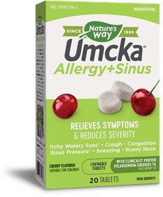 Nature&#39;s Way Umcka Allergy &amp; Sinus 20 Chewable