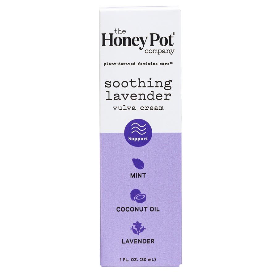 The Honey Pot Herbal Lavender Vulva Cream 1 oz Cream