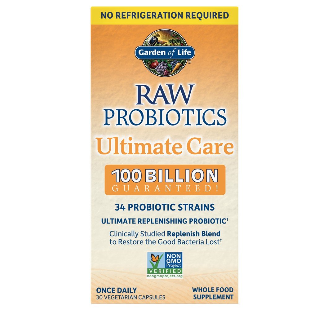 Garden of Life Raw Probiotics Ultimate Care Shelf Stable 30 Capsule