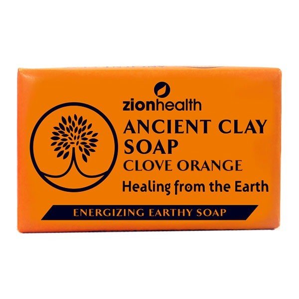 Zion Health Ancient Clay Orange Clove Soap 6 oz Bar Soap