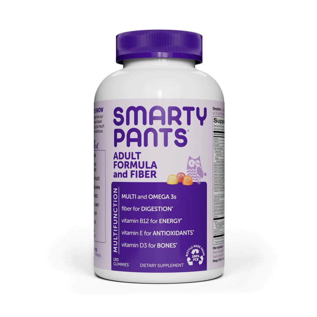 SmartyPants Adult Fiber Complete Multi+Omega-3+Vitamin D 180 Gummy