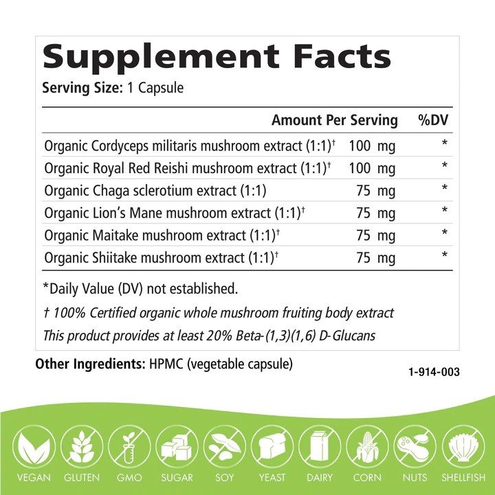 Pure Essence Labs MyPure MYcoMune 30 Capsule