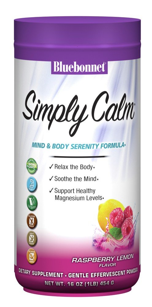 Bluebonnet Simply Calm Powder Raspberry Lemon 1 lb Powder