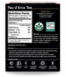 Buddha Teas Organic Pau D&#39;Arco Tea 18 Bags Box